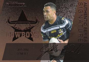 2020 NRL Traders - Authentic Signature Bronze #ASB 09 Justin O'Neill Front